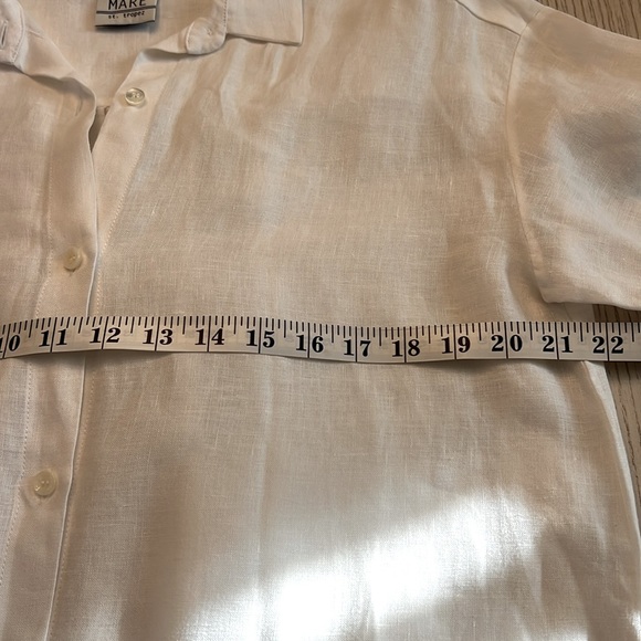 MARE ST BARTH 💯 LINEN TUNIC/BUTTON DOWN SHIRT Sz M - Picture 7 of 12